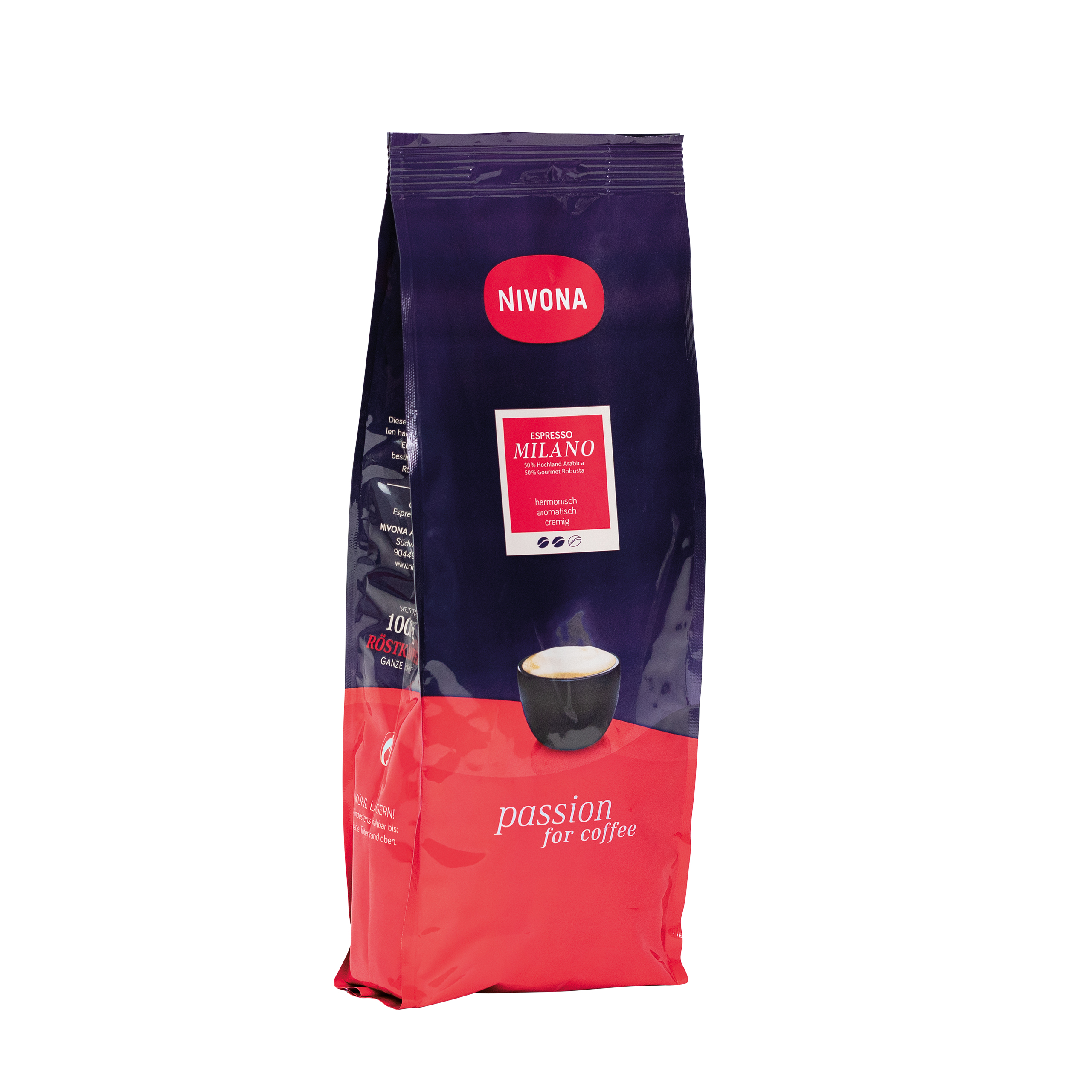 NIM 1000 Caffé Milano espresso beans 1kg,  packing unit: 12 packs/box